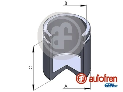 Piston, brake caliper